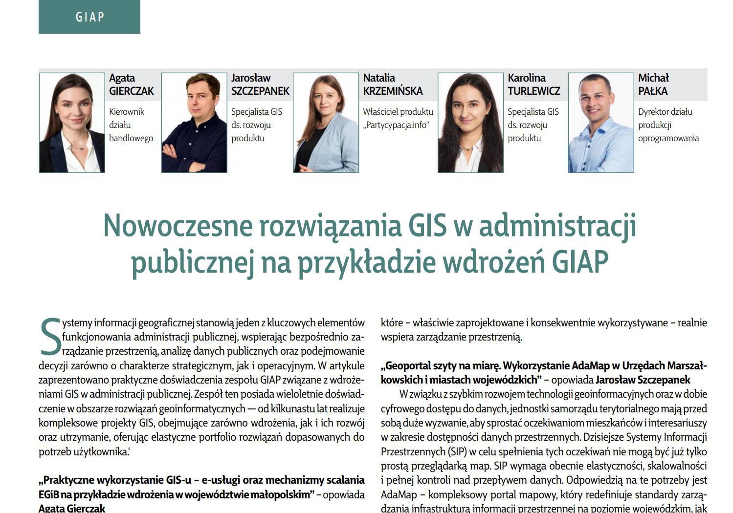 GIAP W PRASIE BRANŻOWEJ